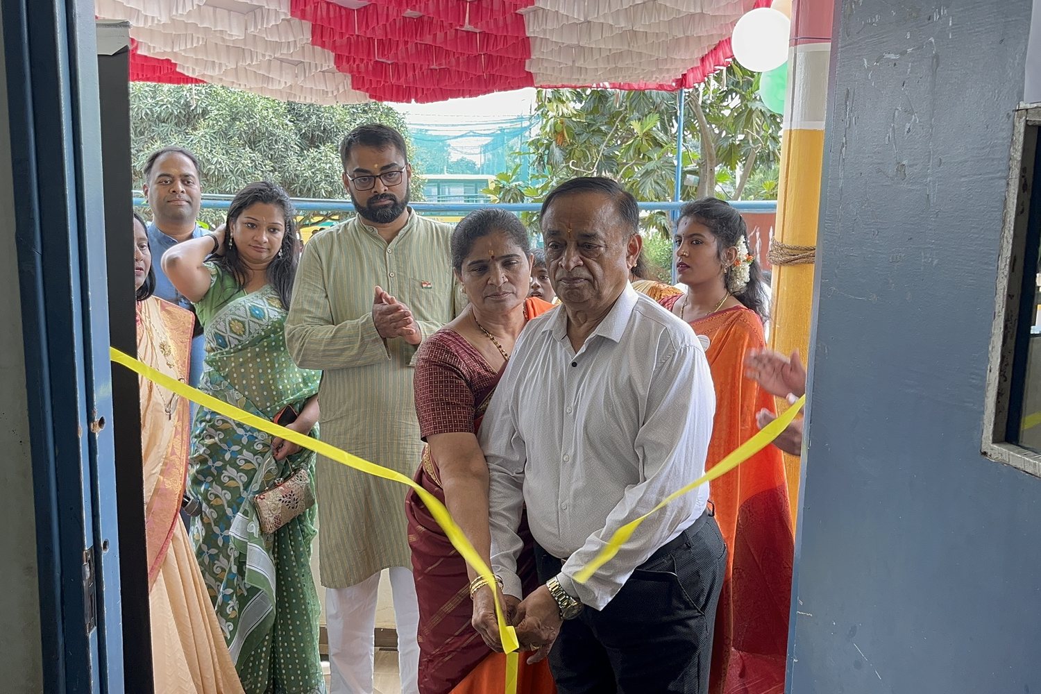Inaugurating the Independence Day blood donation camp at NIS — Dr Varun Murthy